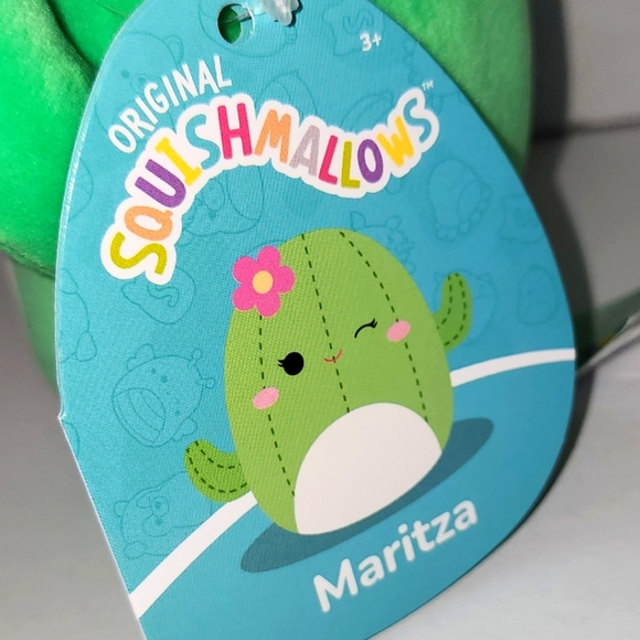 MARITZA 🌵 Cactus with Pink Flower Original Squishmallow by Kelly Toy ☆》NWT《☆ - Picture 3 of 7